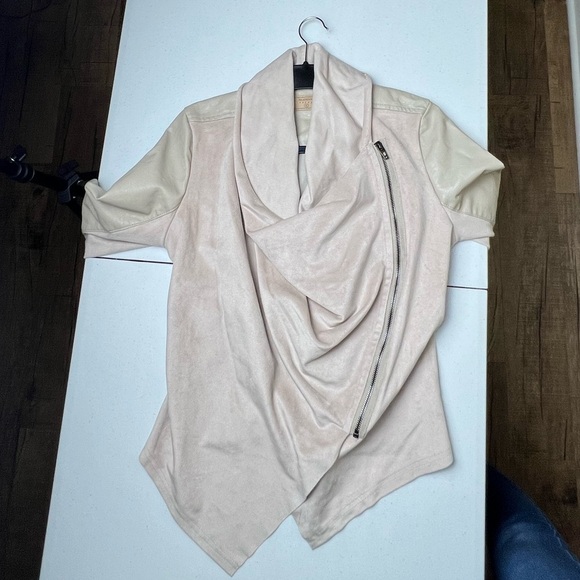 Blanc Nyc faux leather and suede jacket - Picture 4 of 13